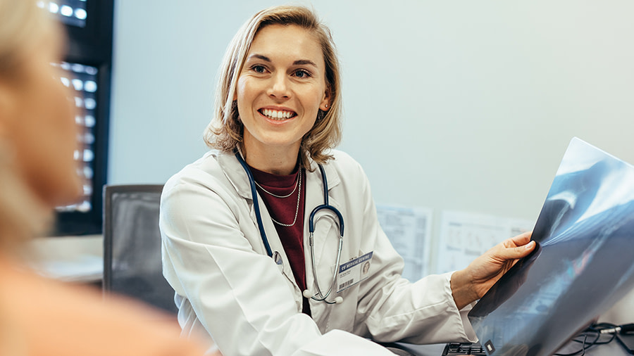 Medical professional counselling to patient